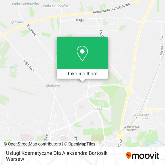 Usługi Kosmetyczne Ola Aleksandra Bartosik map