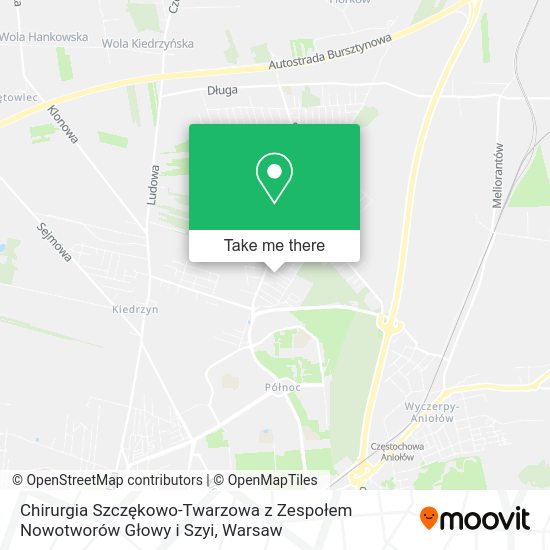 Chirurgia Szczękowo-Twarzowa z Zespołem Nowotworów Głowy i Szyi map