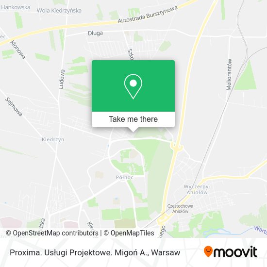 Proxima. Usługi Projektowe. Migoń A. map