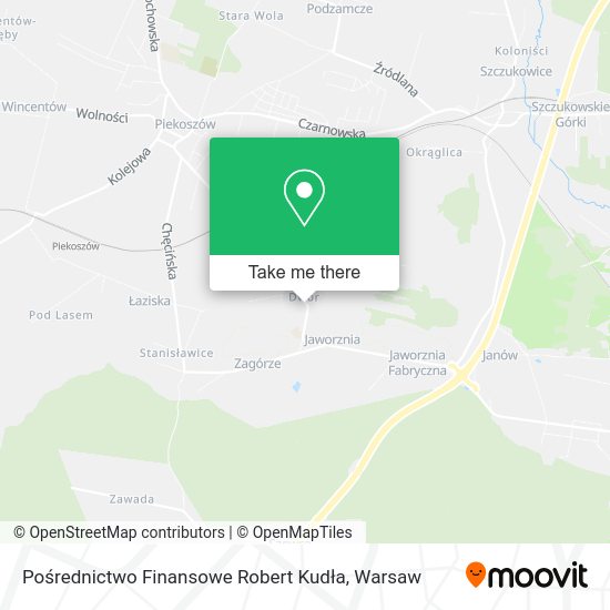 Pośrednictwo Finansowe Robert Kudła map