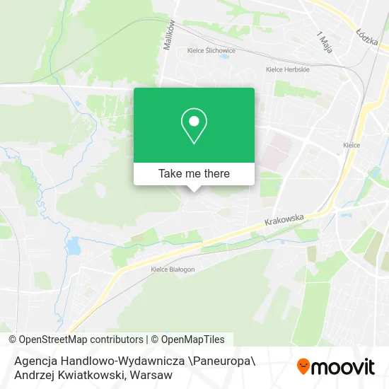 Agencja Handlowo-Wydawnicza \Paneuropa\ Andrzej Kwiatkowski map