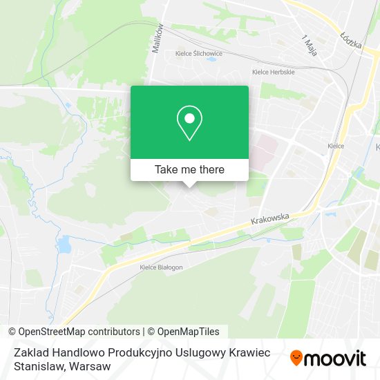 Zaklad Handlowo Produkcyjno Uslugowy Krawiec Stanislaw map