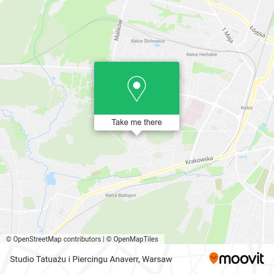 Studio Tatuażu i Piercingu Anaverr map