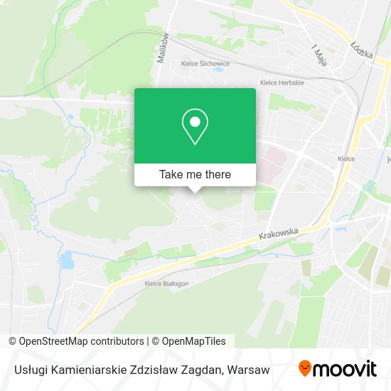 Usługi Kamieniarskie Zdzisław Zagdan map