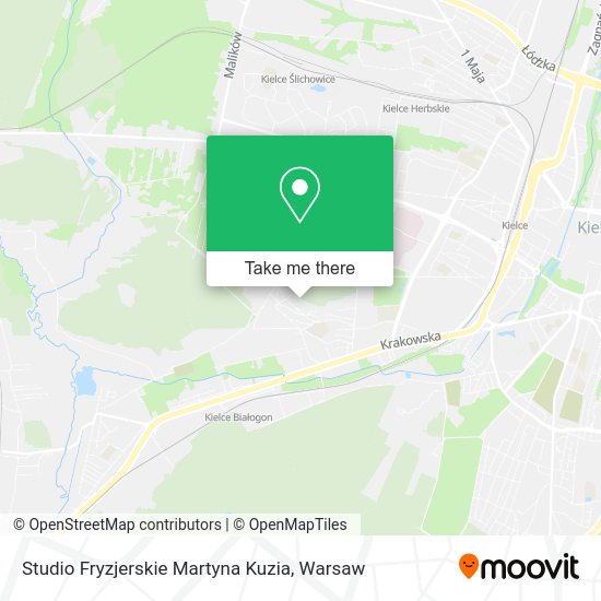 Studio Fryzjerskie Martyna Kuzia map