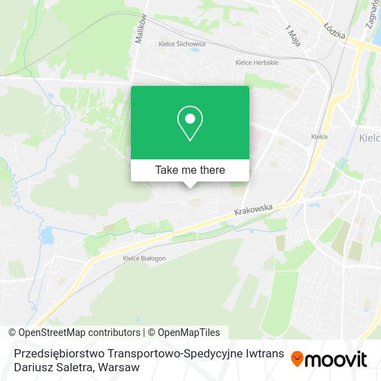 Przedsiębiorstwo Transportowo-Spedycyjne Iwtrans Dariusz Saletra map