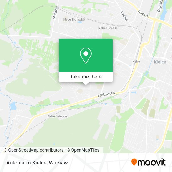 Autoalarm Kielce map