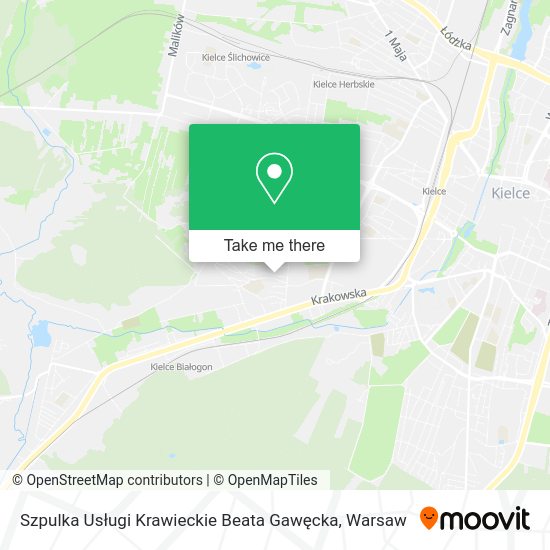 Szpulka Usługi Krawieckie Beata Gawęcka map