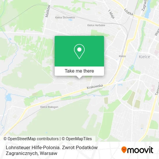 Карта Lohnsteuer Hilfe-Polonia. Zwrot Podatków Zagranicznych