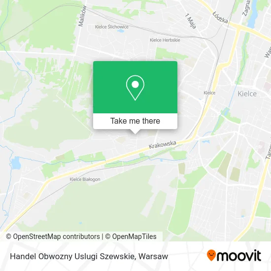 Карта Handel Obwozny Uslugi Szewskie