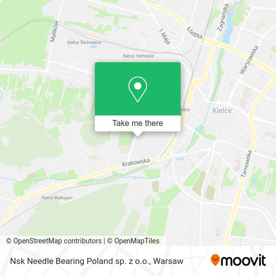 Карта Nsk Needle Bearing Poland sp. z o.o.