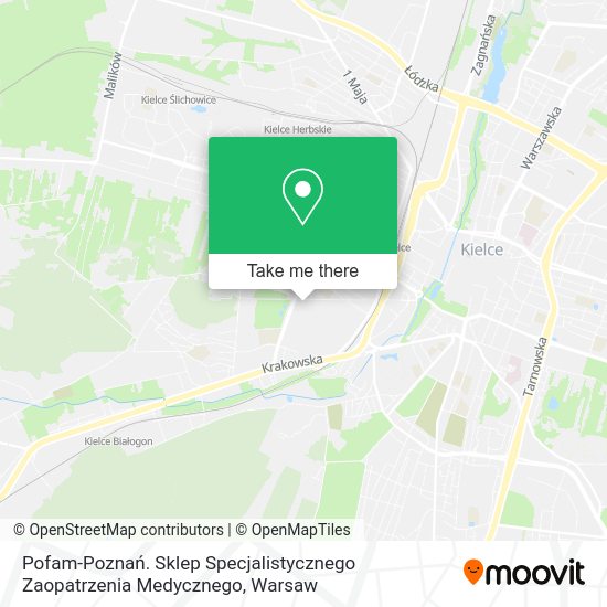 Pofam-Poznań. Sklep Specjalistycznego Zaopatrzenia Medycznego map