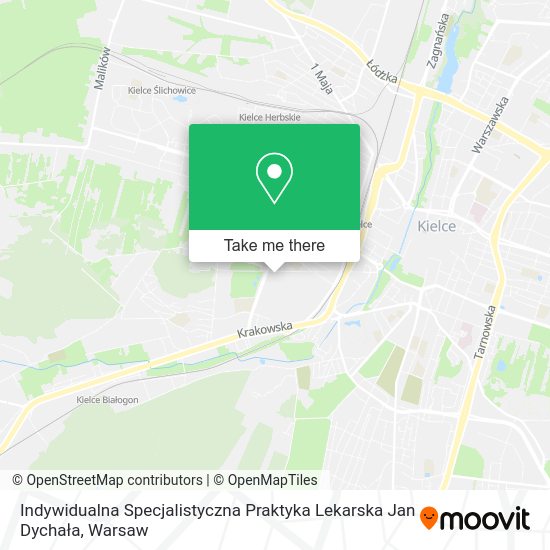 Indywidualna Specjalistyczna Praktyka Lekarska Jan Dychała map