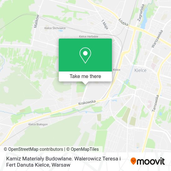 Kamiz Materiały Budowlane. Walerowicz Teresa i Fert Danuta Kielce map