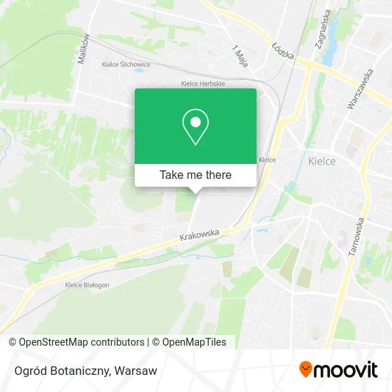 Карта Ogród Botaniczny