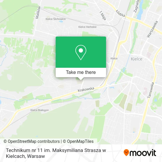Technikum nr 11 im. Maksymiliana Strasza w Kielcach map