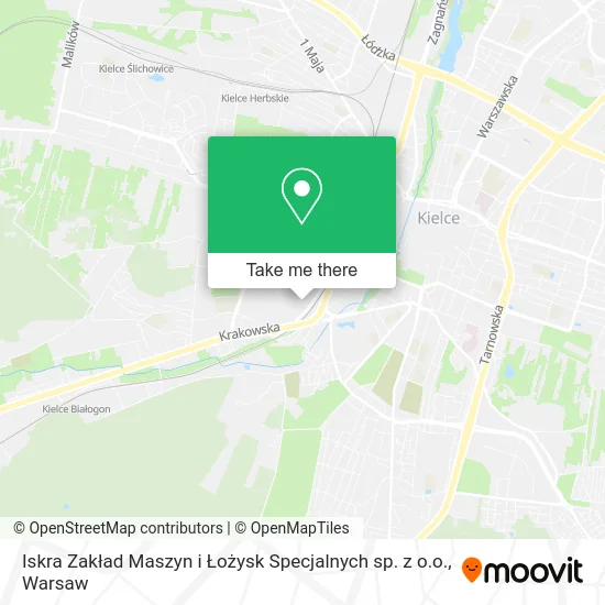 Карта Iskra Zakład Maszyn i Łożysk Specjalnych sp. z o.o.