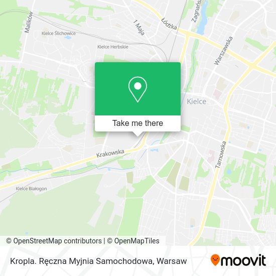 Kropla. Ręczna Myjnia Samochodowa map