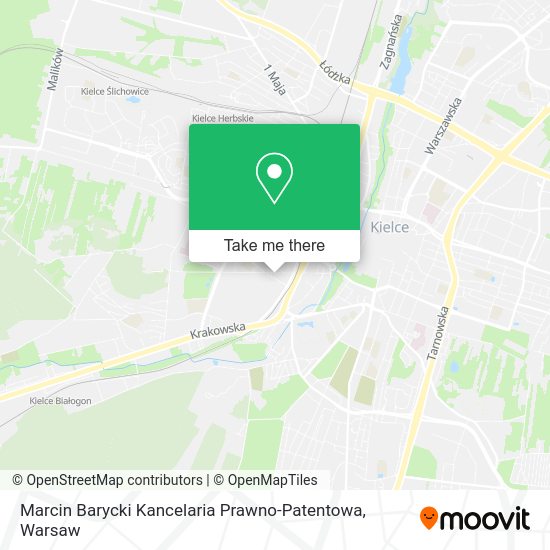 Marcin Barycki Kancelaria Prawno-Patentowa map