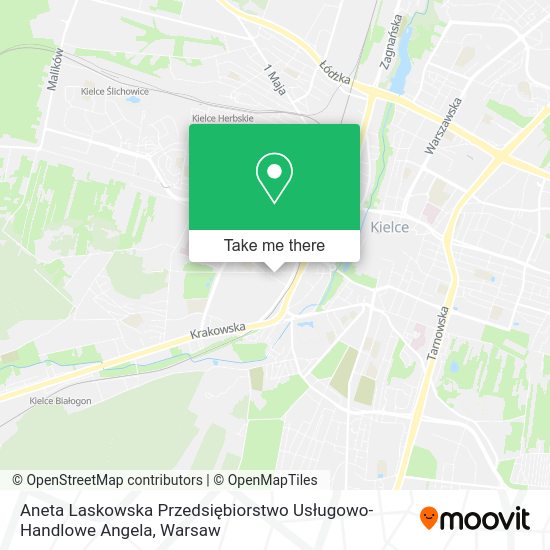 Aneta Laskowska Przedsiębiorstwo Usługowo-Handlowe Angela map