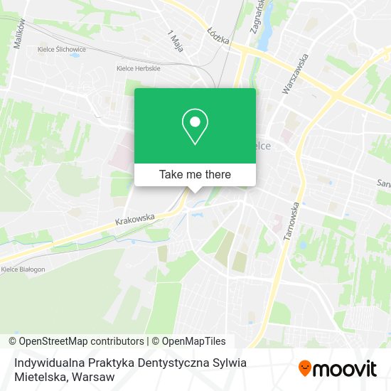 Indywidualna Praktyka Dentystyczna Sylwia Mietelska map