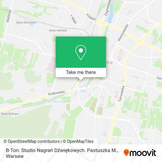 B-Ton. Studio Nagrań Dźwiękowych. Pastuszka M. map