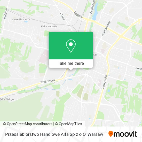 Карта Przedsiebiorstwo Handlowe Alfa Sp z o O