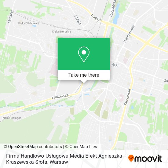 Firma Handlowo-Usługowa Media Efekt Agnieszka Kraszewska-Słota map