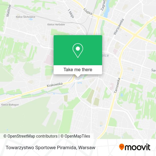 Towarzystwo Sportowe Piramida map