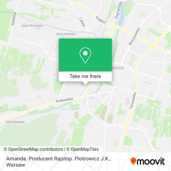 Amanda. Producent Rajstop. Piotrowicz J.K. map