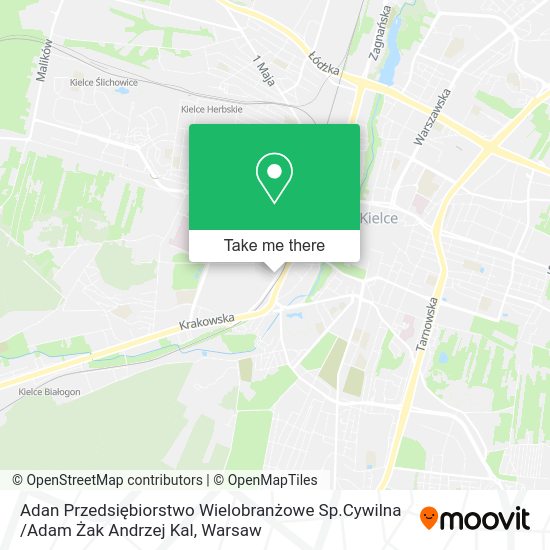 Adan Przedsiębiorstwo Wielobranżowe Sp.Cywilna /Adam Żak Andrzej Kal map