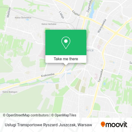 Usługi Transportowe Ryszard Juszczak map