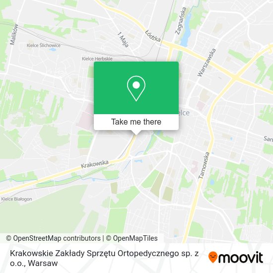 Krakowskie Zakłady Sprzętu Ortopedycznego sp. z o.o. map