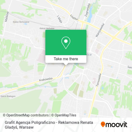 Grafit Agencja Poligraficzno - Reklamowa Renata Gładyś map