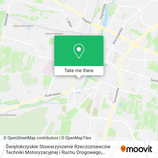 Świętokrzyskie Stowarzyszenie Rzeczoznawców Techniki Motoryzacyjnej i Ruchu Drogowego map