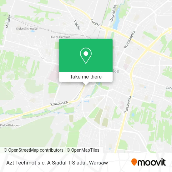 Карта Azt Techmot s.c. A Siadul T Siadul