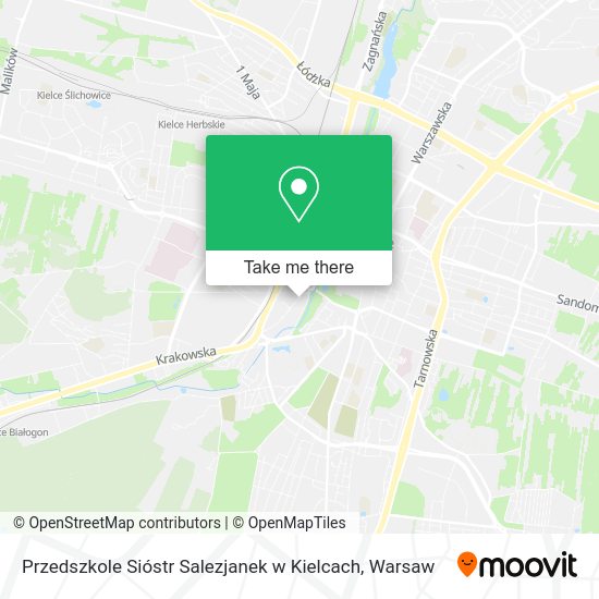 Карта Przedszkole Sióstr Salezjanek w Kielcach