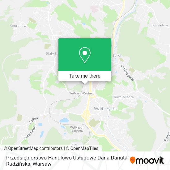 Przedsiębiorstwo Handlowo Usługowe Dana Danuta Rudzińska map