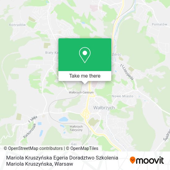 Mariola Kruszyńska Egeria Doradztwo Szkolenia Mariola Kruszyńska map