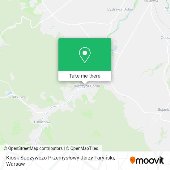 Kiosk Spożywczo Przemysłowy Jerzy Faryński map