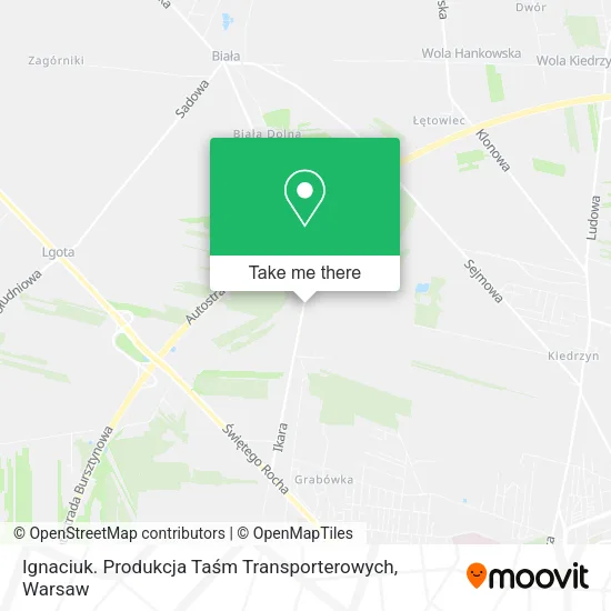 Карта Ignaciuk. Produkcja Taśm Transporterowych