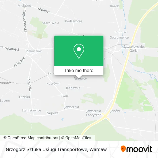 Grzegorz Sztuka Usługi Transportowe map