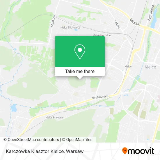 Карта Karczówka Klasztor Kielce