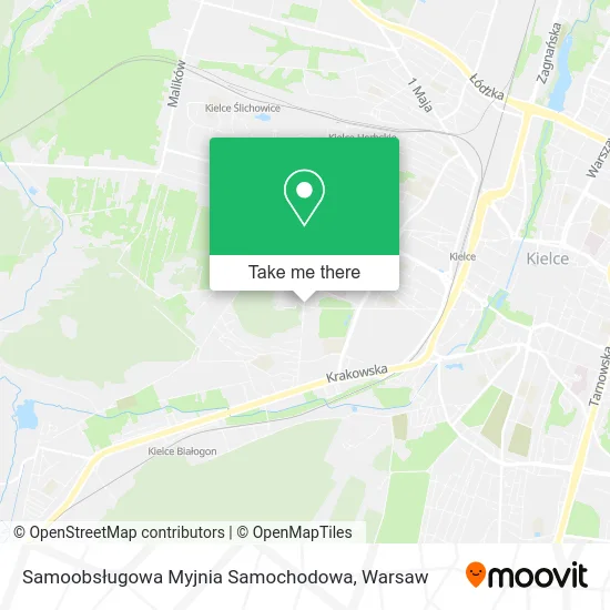 Карта Samoobsługowa Myjnia Samochodowa