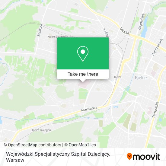 Карта Wojewódzki Specjalistyczny Szpital Dziecięcy