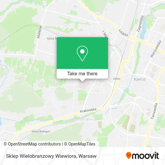 Sklep Wielobranzowy Wiewiora map
