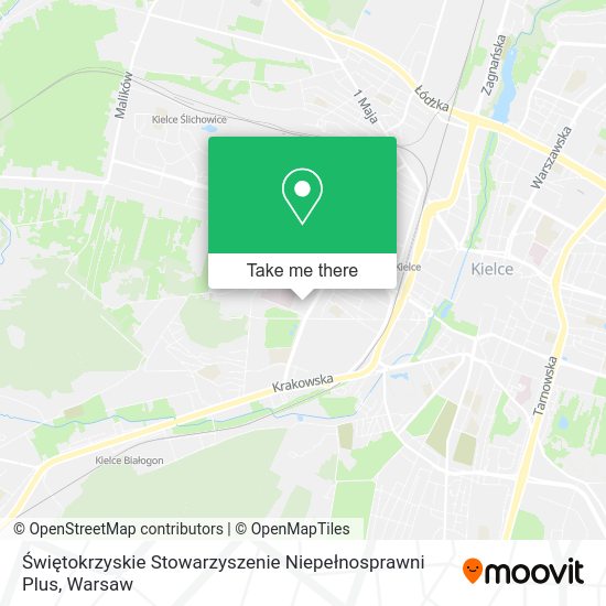 Świętokrzyskie Stowarzyszenie Niepełnosprawni Plus map