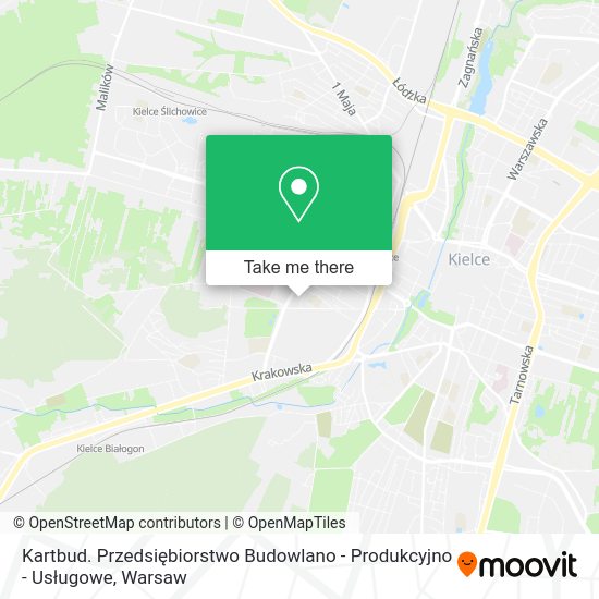 Kartbud. Przedsiębiorstwo Budowlano - Produkcyjno - Usługowe map