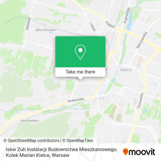 Iskw Zuh Instalacji Budownictwa Mieszkaniowego. Kołek Marian Kielce map