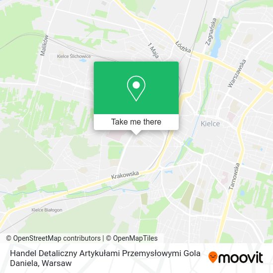 Handel Detaliczny Artykułami Przemysłowymi Gola Daniela map